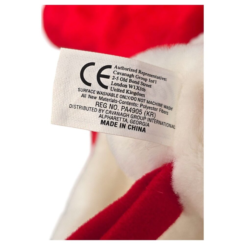 Coca-Cola Christmas Stocking Cavanagh Coke Brand Red Plush 18" Gold Bell Accents - Picture 8 of 9